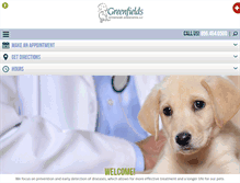 Tablet Screenshot of greenfieldsveterinary.com
